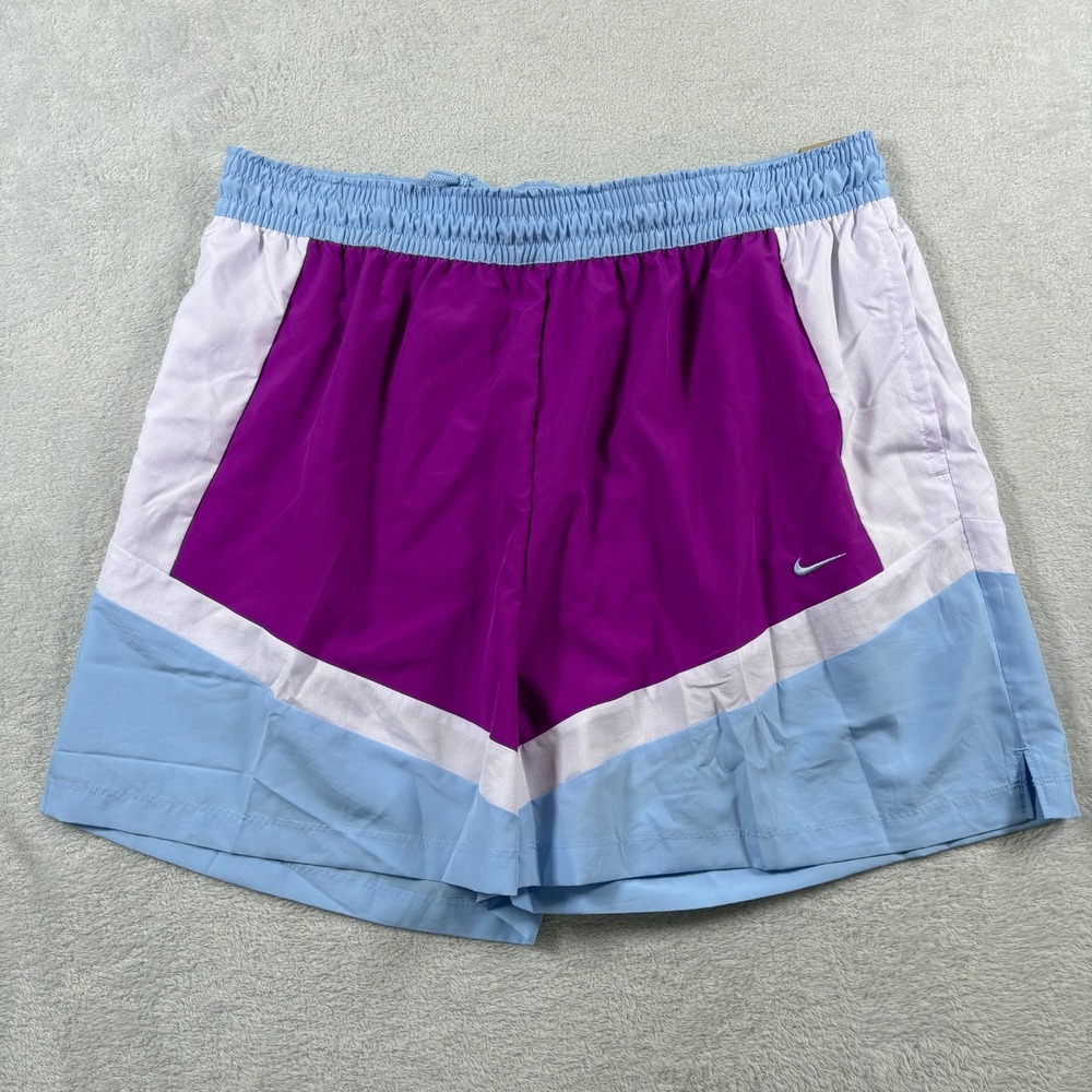 Nike Basketball Shorts‎ Mens 2XL Purple Athletic Running Sportswear Loose Fit